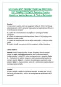 NCLEX-RN NEXT GENERATION EXAM PREP 2026&NewLine;2027 COMPLETE REVIEW Featuring Practice &NewLine;Questions&comma; Verified Answers & Clinical Rationales