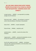 BIO 1201 EXAM 2 GREGG EXAM &lpar;LATEST VERSION &NewLine;VERIFIED FOR ACCURACY&rpar; FULLY SOLVED & UPDATED &NewLine;2026-2027&lpar;QUESTIONS &plus; ANSWERS&rpar; SOLVED 100&percnt; &NewLine;CORRECT&excl;&excl;