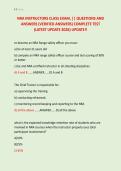 NRA INSTRUCTORS CLASS EXAM&comma; &vert;&vert; QUESTIONS AND &NewLine;ANSWERS &lpar;VERIFIED ANSWERS&rpar; COMPLETE TEST &NewLine;&lpar;LATEST UPDATE 2026&rpar; UPDATE&excl;&excl;