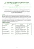 NR 224 Fundamentals Skills Exam 1 2026-2027 QUESTIONS AND ANSWERS ALREADY GRADED A&plus;&period; 100&percnt;&NewLine;Verified Solutions &vert; Updated Per Latest Guidelines &vert; Graded A&plus;