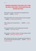 WALMART FOOD&sol;SAFETY TEST EXAM&comma; &sol;GET IT 100&percnt; &NewLine;ACCURATE&excl;&excl; 2026&excl;&excl; MOST TESTED QUESTIONS AND &NewLine;VERIFIED SOLUTIONS