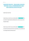 SHADOW HEALTH - TINA JONES&comma; HEALTH&NewLine;HISTORY 2026&vert; COMPREHENSIVE Q&A&NewLine;FOR CERTIFICATION SUCCESS