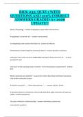 BIOL 235 Quiz 1 &ndash; Complete Study Guide and Practice Questions