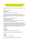 OCN Test Questions with all Correct & 100&percnt; Verified Answers &vert;Latest Version &vert;Already Graded A&plus;