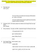 ONS&sol;ONCC Chemotherapy Immunotherapy Certificate Exam with all Correct & 100&percnt; Verified Answers &vert;Already Graded A&plus;