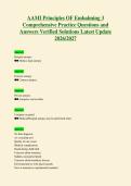 AAMI Principles OF Embalming 3&NewLine;Comprehensive Practice Questions and&NewLine;Answers Verified Solutions Latest Update&NewLine;2026&sol;2027&NewLine;