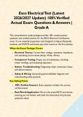 Esco Electrical Test &lpar;Latest 2026&sol;2027 Update&rpar; 100&percnt; Verified Actual Exam Questions & Answers &vert; Grade A&NewLine;&NewLine;