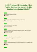 AAMI Principles OF Embalming 3 Test&NewLine;Practice Questions and Answers Verified&NewLine;Solutions Latest Update 2026&sol;2027