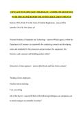 CSP EXAM TEST &lpar;SPECIALTY PHARMACY&rpar;  &vert;COMPLETE QUESTIONS WITH 100&percnt; RATED EXPERT SOLUTIONS &vert;2026 LATEST UPDATED