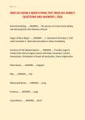 BIOS 251 EXAM 3 WEEK 8 FINAL TEST &sol;BIOS 251 EXAM 3 &NewLine;QUESTIONS AND ANSWERS &vert; 2026