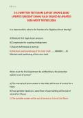 Z-51 WRITTEN TEST EXAM &lpar;LATEST UPDATE 2026&rpar; &NewLine;UPDATE&excl;&excl; &lpar;RECENT EXAM&rpar; FULLY SOLVED & UPDATED &NewLine;2026 MOST TESTED &lpar;2026