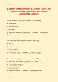 Q-01 FDNY EXAM QUESTIONS & ANSWERS &vert; WITH 100&percnt; &NewLine;CORRECT ANSWERS GRADED A&plus; &lpar;UPDATED 2026&rpar; &NewLine;GUARANTEED SUCCESS&excl;&excl;