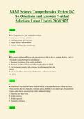 AAMI Science Comprehensive Review 167&NewLine;A&plus; Questions and Answers Verified&NewLine;Solutions Latest Update 2026&sol;2027