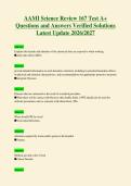 AAMI Science Review 167 Test A&plus;&NewLine;Questions and Answers Verified Solutions&NewLine;Latest Update 2026&sol;2027