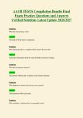 AAMI TESTS Compilation Bundle Final&NewLine;Exam Practice Questions and Answers&NewLine;Verified Solutions Latest Update 2026&sol;2027