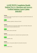 Cardiac Complex Care Exam Questions and Answers Verified Solutions Latest Update 2026&sol;2027