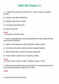 NUR 304 Chapter 11 Practice Questions with Rationales