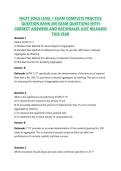 NICET SOILS LEVEL 1 EXAM COMPLETE PRACTICE QUESTION BANK 300 EXAM QUESTIONS WITH CORRECT ANSWERS AND RATIONALES 2026&sol;2027 JUST RELEASED THIS YEAR