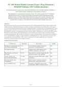 NU 160 Mental Health Concepts Exam 2 2026-2027 QUESTIONS AND ANSWERS ALREADY GRADED A&plus;&period;&NewLine;100&percnt; Verified Solutions &vert; Updated Per Latest Guidelines &vert; Graded A&plus;