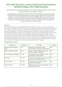 ISYE 6402 Final & Midterm Exam 2026 Package Deal