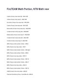 FireTEAM Math Portion&comma; NTN Math new Questions with Detailed Explanations &lpar;2026&sol;2027&rpar;&NewLine;