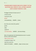 MAMMOGRAPHY BOARD EXAM WITH CORRECT ACTUAL &NewLine;QUESTIONS AND CORRECTLY WELL DEFINED ANSWERS &NewLine;LATEST ALREADY GRADED A&plus; 2026