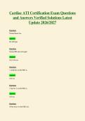 Cardiac ATI Certification Exam Questions&NewLine;and Answers Verified Solutions Latest&NewLine;Update 2026&sol;2027
