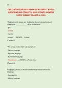 CASLI KNOWLEDGE PREP EXAM WITH CORRECT ACTUAL &NewLine;QUESTIONS AND CORRECTLY WELL DEFINED ANSWERS &NewLine;LATEST ALREADY GRADED A&plus; 2026