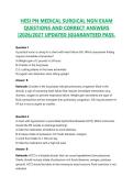 HESI PN MEDICAL SURGICAL NGN EXAM QUESTIONS AND CORRECT ANSWERS &vert;2026&sol;2027 UPDATED &vert;GUARANTEED PASS&period;&NewLine;