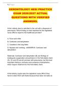 GERONTOLOGY HESI PRACTICE &NewLine;EXAM 2026&sol;2027 ACTUAL &NewLine;QUESTIONS WITH VERIFIED &NewLine;ANSWERS&period; 