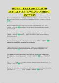 IBUS 401&colon; Final Exam UPDATED &NewLine;ACTUAL QUESTIONS AND CORRECT &NewLine;ANSWERS