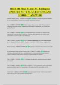 IBUS 401 Final Exam USC Bullington &NewLine;UPDATED ACTUAL QUESTIONS AND &NewLine;CORRECT ANSWERS
