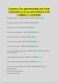 Carpentry Pre Apprenticeship Test Exam &NewLine;UPDATED ACTUAL QUESTIONS AND &NewLine;CORRECT ANSWERS