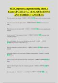 PEI Carpentry apprenticeship block 1 &NewLine;Exam UPDATED ACTUAL QUESTIONS &NewLine;AND CORRECT ANSWERS