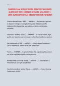 NUR200 EXAM 3 STUDY GUIDE 2026&sol;2027 ACCURATE &NewLine;QUESTIONS WITH CORRECT DETAILED SOLUTIONS &vert;&vert; &NewLine;100&percnt; GUARANTEED PASS NEWEST VERSION HONDROS