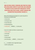 ABSA 4B FINAL EXAM 2 VERSIONS AND PRACTICE EXAM &NewLine;2025&sol;2026 BANK COMPLETE QUESTIONS AND ANSWERS &NewLine;ACCURATE ACTUAL EXAM WITH FREQUENTLY TESTED &NewLine;QUESTIONS AND STUDY GUIDE &sol; EXPERT VERIFIED FOR &NewLine;GUARANTEED PASS&sol;ALREADY GRADED A&plus; 