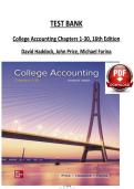 TEST BANK For College Physics&comma; 5th Edition By Alan Giambattista&comma; Verified Chapters 1 - 30&comma; Complete Newest Version&NewLine;ISBN&colon;9781260547719&NewLine;