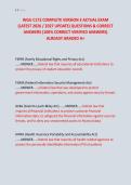 WGU C172 COMPLETE VERSION 3 ACTUAL EXAM &NewLine;&lpar;LATEST 2026 &sol; 2027 UPDATE&rpar; QUESTIONS & CORRECT &NewLine;ANSWERS &lpar;100&percnt; CORRECT VERIFIED ANSWERS&rpar; &NewLine;ALREADY GRADED A&plus;