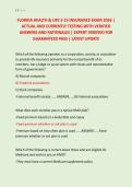 FLORIDA HEALTH & LIFE 2-15 INSURANCE EXAM 2026 &vert; &NewLine;ACTUAL AND CURRENTLY TESTING WITH VERIFIED &NewLine;ANSWERS AND RATIONALES &vert; EXPERT VERIFIED FOR &NewLine;GUARANTEED PASS &vert; LATEST UPDATE 