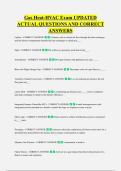 Gas Heat-HVAC Exam UPDATED &NewLine;ACTUAL QUESTIONS AND CORRECT &NewLine;ANSWERS