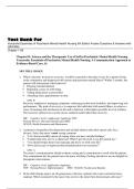 Test Bank For Varcarolis Essentials of Psychiatric Mental Health Nursing 5th Edition Fosbre Questions & Answers with rationales  &lpar;Chapter 1-28&rpar;