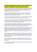 COLORADO FORMS AND CONTRACTS TEST PAPER EXAM 2026&period;pdf