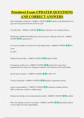 Petrobowl Exam UPDATED QUESTIONS &NewLine;AND CORRECT ANSWERS