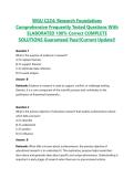 WGU C224&colon; Research Foundations Comprehensive Frequently Tested Questions With ELABORATED 100&percnt; Correct COMPLETE SOLUTIONS Guaranteed Pass&excl;&excl;Current Update&excl;&excl;