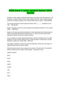 ACBS Exam 1 Latest Updated Solved 100&percnt; Correct