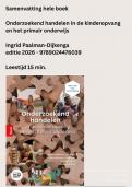 Samenvatting Onderzoekend handelen in de kinderopvang en het primair onderwijs - Ingrid Paalman-Dijkenga &sol; 9789024476039 &sol; hele boek &NewLine; &NewLine;
