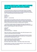 Gerontology HESI Practice &lbrack;2026&sol;2027&rsqb; &vert; UPDATED&NewLine;ACTUAL Exam Question and Answer &vert; Simplified&NewLine;Study Guide&NewLine;