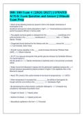 BMS 300 Exam 4 &lbrack;2026&sol;2027&rsqb; &vert; UPDATED&NewLine;ACTUAL Exam Question and Answer &vert; Ultimate&NewLine;Exam Prep