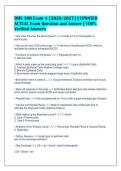 BMS 300 Exam 4 &lbrack;2026&sol;2027&rsqb; &vert; UPDATED&NewLine;ACTUAL Exam Question and Answer &vert; 100&percnt;&NewLine;Verified Answers