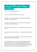BMS 300 Exam 3 &lbrack;2026&sol;2027&rsqb; &vert; UPDATED&NewLine;ACTUAL Exam Question and Answer &vert; 100&percnt;&NewLine;Verified Answers
